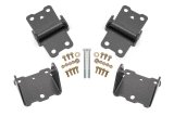 BMR 78-87 G-Body Motor Mount Kit Upper & Lower Solid - Black Hammertone thumbnail 2