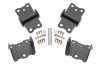 BMR 78-87 G-Body Motor Mount Kit Upper & Lower Solid - Black Hammertone thumbnail 3