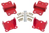 BMR 78-87 G-Body Motor Mount Kit Upper & Lower Solid - Red thumbnail 1