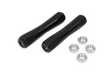 BMR 67-69 1st Gen F-Body / 70-74 3rd Gen X-Body Tie Rod Sleeves 5/8in Thread - Black Anodized thumbnail 1