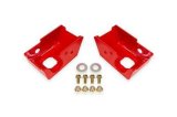 BMR 2021+ Ford Bronco (Exc. Bronco Sport) Rear Shock Mount Skid Plates - Red thumbnail 1