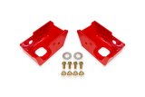 BMR 2021+ Ford Bronco (Exc. Bronco Sport) Rear Shock Mount Skid Plates - Red thumbnail 2