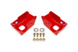 BMR 2021+ Ford Bronco (Exc. Bronco Sport) Rear Shock Mount Skid Plates - Red thumbnail 3