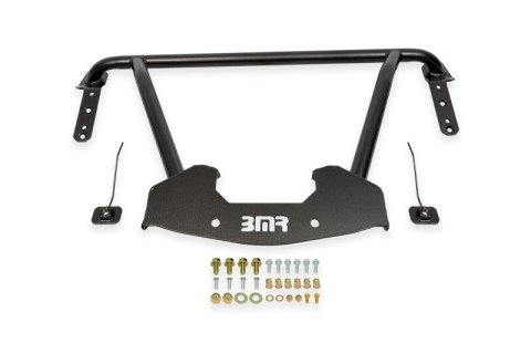 BMR 64-67 GM A-Body Bolt-On Front Reinforcement Chassis Brace - Black Hammertone thumbnail 2