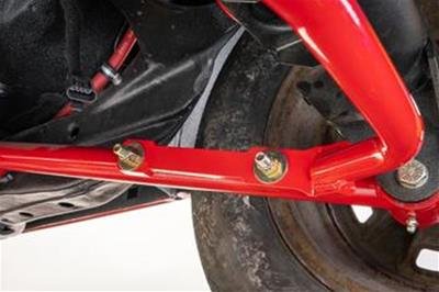 BMR 64-72 GM A-Body 1.00in Hollow Non-Adjustable Rear Sway Bar Kit - Black Hammertone thumbnail 5