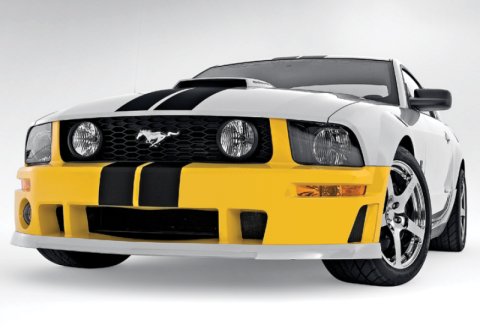 Roush 2005-2009 Ford Mustang Unpainted Front Fascia Kit thumbnail 1