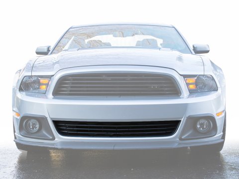 Roush 2013-2014 Ford Mustang 3.7L/5.0L Black Lower Grille Kit thumbnail 2