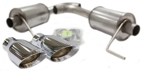 Roush 15-26 Ford Mustang 3.7L/2.3L V6/I4 Exhaust Kit w/ Round Tips thumbnail 3