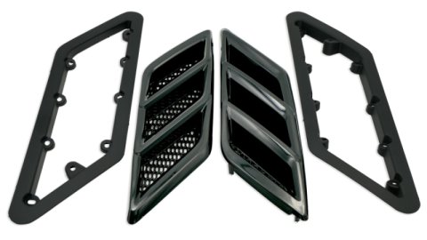 Roush 2015-2023 Roush Mustang Fender Vent Heat Extractors - Gloss Black thumbnail 2