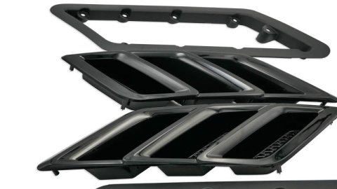Roush 2015-2023 Roush Mustang Fender Vent Heat Extractors - Gloss Black thumbnail 7