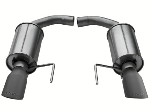 Roush 15-26 Mustang V6 / EcoBoost Black Tip Axle Back Exhaust thumbnail 2