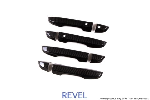 Revel GT Dry Carbon Door Outer Handle Cover (FL/FR/RL/RR) 16-18 Honda Civic - 8 Pieces thumbnail 2