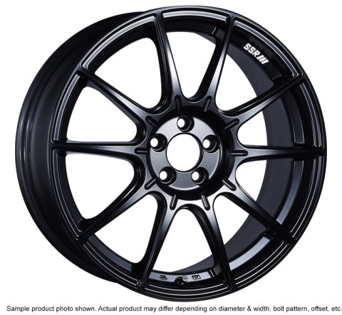 SSR GTX01 18x7.5 5x100 48mm Offset Flat Black Wheel thumbnail 3