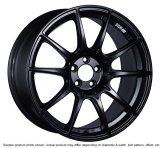 SSR GTX01 19x10.5 5x114.3 22mm Offset Flat Black Wheel Evo X / G35 / 350z / 370z thumbnail 3