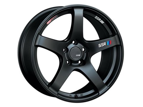 SSR GTV01 18x8.5 5x114.3 40mm Offset Flat Black Wheel 05-07 STI / 11+ tC thumbnail 1