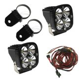 Baja Designs Squadron Pro LED Light Pods Kit w/A-Pillar Mounts/2.00in Harness thumbnail 2