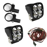 Baja Designs Squadron Pro LED Light Pods Kit w/Horizontal Mounts/2.00in Harness thumbnail 1