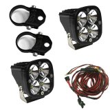 Baja Designs Squadron Pro LED Light Pods Kit w/Vertical Mounts/2.00in Harness thumbnail 1