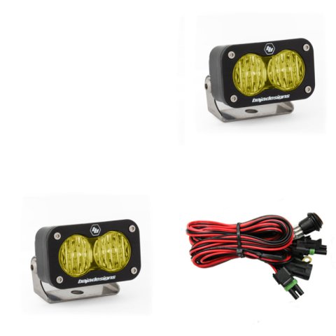 Baja Designs S2 Sport Wide Cornering Pattern Pair LED Work Light - Amber thumbnail 1