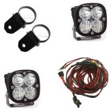 Baja Designs Squadron Sport Polaris A-Pillar LED Light Pods w/ 2.0in Harness/Mounts Kit thumbnail 2