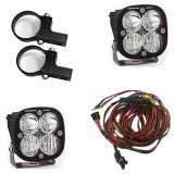 Baja Designs Squadron Sport Polaris LED Light Pods w/ 1.75in Harness/Horizontal Mounts Kit thumbnail 1