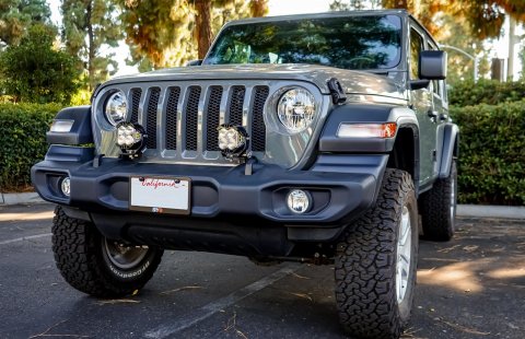 Baja Designs 2018+ Jeep JL/JT Dual LP4 Auxiliary Light Kit w/Upfitter