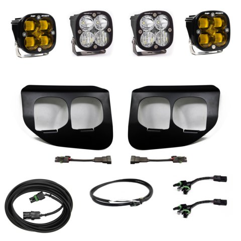 Baja Designs 2020+ Ford Super Duty Fog Lights FPK Amber SAE/Pro DC Baja Designs w/Upfitter thumbnail 1