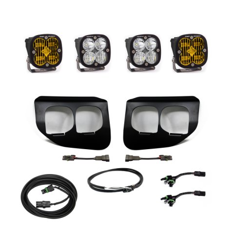 Baja Designs 2020+ Ford Super Duty Fog Lights FPK Amber SAE/Pro DC Baja Designs w/Upfitter thumbnail 2