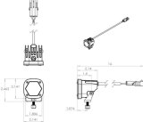 Baja Designs S1 Spot LED Light w/ Mounting Bracket Single - White thumbnail 2