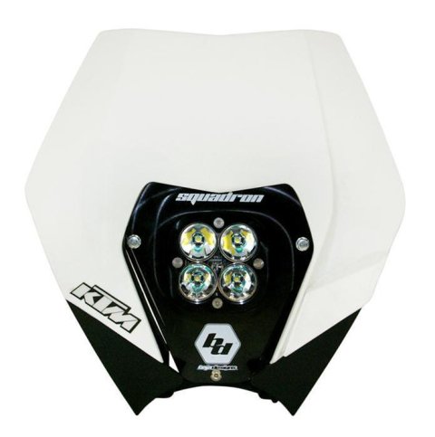 Baja Designs 08-13 KTM Headlight Kit AC w/ Headlight Shell White Squadron Sport thumbnail 1