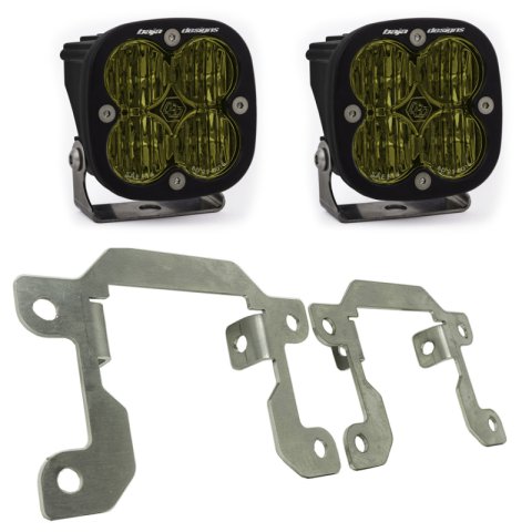 Baja Designs 2019+ Ranger Fog Light Squadron Amber Fog Pocket Kit thumbnail 1