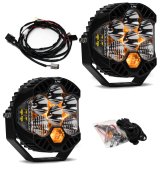 Baja Designs Jeep JL/JT Rubicon Steel Bumper LED Light Kit LP6 thumbnail 1