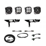 Baja Designs 2021+ Ford F150 Fog Pocket Kit SAE Clear Squadron Sport DC with Upfitter thumbnail 4