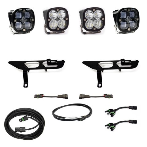 Baja Designs 2021+ Ford F150 Fog Pocket Kit SAE Clear Squadron Pro DC with Upfitter thumbnail 3