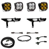 Baja Designs 2021+ Ford F150 Fog Pocket Kit SAE Amber Squadron Sport DC with Upfitter thumbnail 2