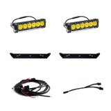 Baja Designs 2021+ Ford Raptor OnX6 Behind Grill Kit -10in. Amber D/C thumbnail 1