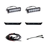 Baja Designs 2021+ Ford Raptor OnX6 Behind Grill Kit -10in. Clear D/C thumbnail 1
