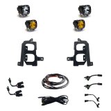 Baja Designs 19+ GMC 1500 S1 Fog Pocket Mount Kit Clear Spot / Amber Wide Cornering thumbnail 4