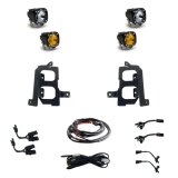 Baja Designs 19+ GMC 1500 S1 Fog Pocket Mount Kit Clear Spot / Amber Wide Cornering thumbnail 5
