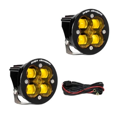 Baja Designs Squadron R SAE LED Spot Light - Amber - Pair thumbnail 2