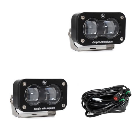 Baja Designs Universal S2 SAE Spot LED (Pair) - Clear thumbnail 1