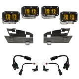 Baja Designs 19-22 Dodge RAM 1500 Rebel / 21-22 1500 TRX S2 SAE Dual Fog Pocket Light Kit - Amber thumbnail 1