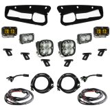 Baja Designs 21-22 Ford Bronco w/Steel Bumper S2 SAE Sportsmen Fog Pocket Light Kit - Amber thumbnail 1