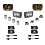 Baja Designs 21+ Ford Raptor/Bronco S2 SAE Pro Fog Pocket Light Kit Clear thumbnail 4