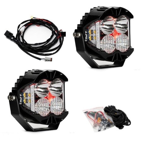 Baja Designs LP4 Pro Driving/Combo LED - Red Backlight (Pair)