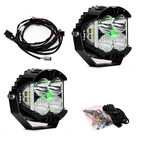 Baja Designs LP4 Pro Driving/Combo LED - Green Backlight (Pair) thumbnail 1