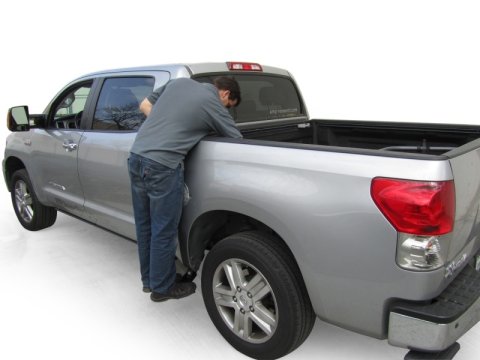 AMP Research 2007-2017 Toyota Tundra Crewmax BedStep2 - Black thumbnail 1