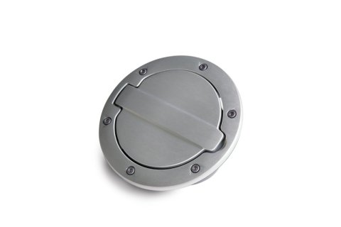 AMP Research 2007-2017 Jeep Wrangler JK 2/4 Door Fuel Door - Brushed thumbnail 3