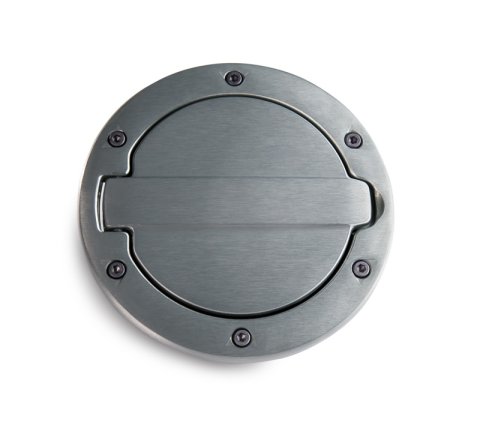AMP Research 2007-2017 Jeep Wrangler JK 2/4 Door Fuel Door - Brushed thumbnail 5