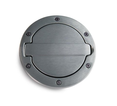 AMP Research 2007-2017 Jeep Wrangler JK 2/4 Door Fuel Door - Brushed thumbnail 6